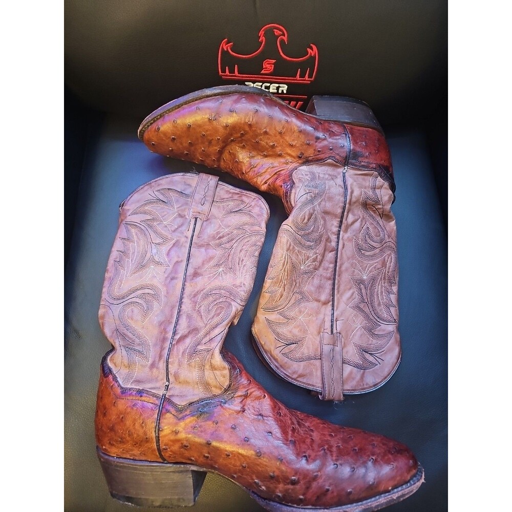 Men's Brown Leather Cowboy Boots
